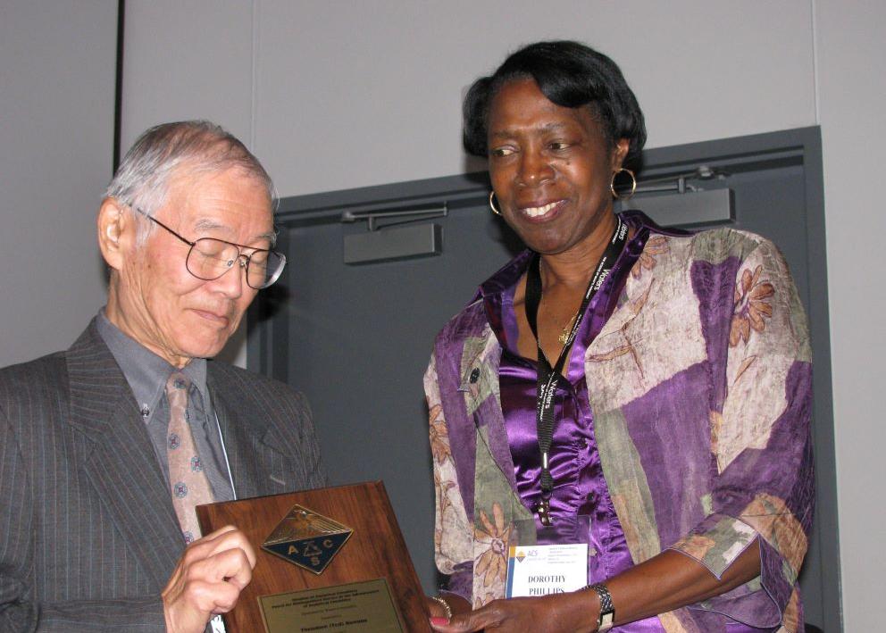 Ted Kuwana being awarded plaque